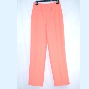 Handmade  28.5” waistband 30” inseam Small Peach Orange Pants Slacks EUC